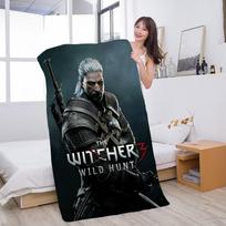 W-Witcher 3 W-Wild Hunt žaidimo mikropluošto pledas Greitai džiūstantys paplūdimio rankšluosčiai Ypač didelis Super sugeriantis baseino rankšluosčio pledas Cotton 30x60cm