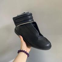 Unisex tikros odos aukštakulniai batai Vyriški raišteliais užrišami vaikščiojimo batai Plokščiapadžiai kasdieniai sportiniai batai Lipukų dizainas Lauko ankle boots 43 black