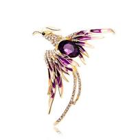 Phoenix Reborn from the Ashes, Fashionable and Atmospheric Animal Elegant Accessory Brooch 3cm*5cm beige