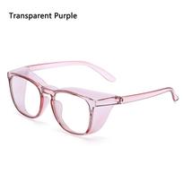 Akių apsaugos akiniai Apsauginiai akiniai nuo rasojimo Apsauginiai akiniai nuo žiedadulkių Mėlynos šviesos blokavimo akiniai Transparent Purple
