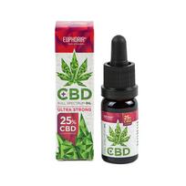 Euphoria pilno spektro CBD aliejus 25 %, 2500 mg CBD, 10 ml