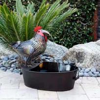 Sodo Dekoro Toukanas Vandens Juokinga Vandens Kiemo Statula Chiken