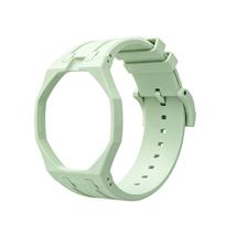 Biokeraminis modifikavimo rinkinys Swatch x AP Royal POP Biokeraminiam dėklui Silikoninis dirželis Kišeninio laikrodžio konvertavimas į laikrodį ant riešo Pakeitimo aksesuaras With Box beige
