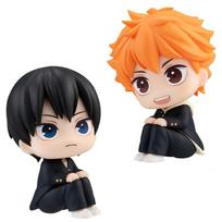 2026 10cm Anime Haikyuu Figure Hinata Shoyo Tobio Kageyama 2pcs Set Action Figural Toy Car Decoration PVC Model Gift orange
