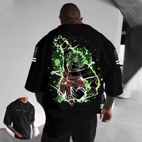 2026 New Summer Hot Dragon Ball Official Super Saiyan Goku T-Shirt - Licensed Retro Graphic Fit Oversized Unisex Comfortable M black