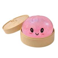 1-6Pcs Simulation Dumpling Squeezable Toys Squishy Colorful Glitter Anti Stress For Adults Stress-Relieving Toy