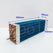 400*130*90mm Oro aušinamas garintuvas kondensatorius Šaldytuvas šaldiklis varinis vamzdelis aliuminio fin oro šilumos mainų radiatorius 400mm-130mm-90mm blue