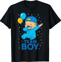 Team Boy Gender Reveal Baby Announcement T-Shirt 4XL įvairiaspalvis