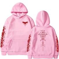 2026 New Norse Vegvisir Symbol Sleeve Print Dark Streetwear Hoodie Men Women Harajuku Hip Hop Punk Soft Sweatshirt Loose Cozy and Versatile XXL