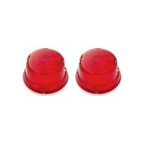Apsmotiv 2Pc Round Trailer Lights Brake/Tail Light Round Compact Tractor Light Set For Kubota, Iseki, Yanmar L1500, L175, L2000 With 12V Bulb (Red) gryna