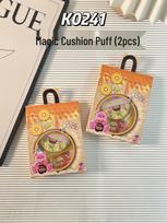 Dual-Use Soft Powder Puff Cushion for Wet and Dry Makeup orange