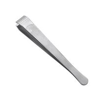 High-Precision Wide-Mouth Tweezers for Beard, Whiskers, Eyebrows, Body, Armpit, Pig, Chicken, and Goose Hair Removal gray