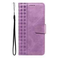 Leather Wallet Flip Case For Samsung Galaxy A20S A10S A6 A7 A8 A9 2018 A3 A5 2017 Card Holder Cover Diamond Embossed Galaxy A3 (2017) violetinė