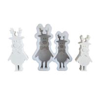 Decorating Castings Epoxy Moulds 3D Candle Making Baking Silicone DIY 3D Handicrafts Cute Molds Silicone Crafts Moulds 1 white