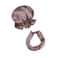 Heatless Curling Set: Curling Cap, Travel Pillow, Rollers, Sleep Curlers, and Large Wave Hair Accessories. gray