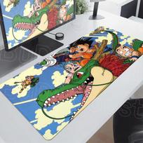 Hot Anime Dragon Ball Mouse Pad 30x60cm Manga Panel Laptop Office Goku Rubber Soft Table 30x80cm Pc Gaming Washable Non-Slip Mat 30cmx60cm black