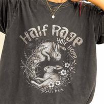 Half Rage Half Hope Comfort Colors Shirt, Rage Rabbit Tee, Feminist Shirt, Resist Graphic Tee, Social Justice Activist Shirt 150 gray