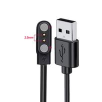 Universal Watch Magnetic USB Dock Smartwatch Charger USB Charging Cable For Adult/Kid Smart Watch Adapter 2Pin 4Pin 2.5mm-7.62mm gray