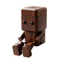 Bobble Leg Car Air Scent Ornament in Wood Finish, Dashboard Figure Decoration for Drivers, Console Side or Desk Use brown