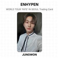 ENHYPEN WORLD TOUR ‘FATE’ IN SEOUL Trading Card Official Photocard JUNGWON gray