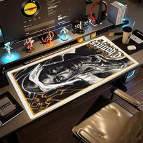 2pac Gaming Mouse Pad Desk Mat Computer Desk Keyboard Mat Non-Slip Rubber Base Perfect Gift for Gamers 30cmx80cm
