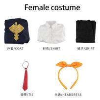 Anime Cosplay Mashle Magija Ir Raumenys Apranga Paltai Marškiniai Kelnės Kostiumas Uniforma Vyrui/moterims Helovinas Mashle Cosplay Kostiumas XXXL white