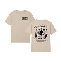 Oasi Band Logo Vintage T-shirt definitely maybe Fashion Casual Y2K Cotton Men T shirt New Tee Tshirt Womens Tops S gray
