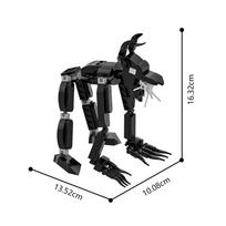 MOC  Game Robloxes Grace Figure Model Building Blocks Entities Dozer Slight Gallery Elkman Monster Doll Bricks Toy Gift PDF Instructions black