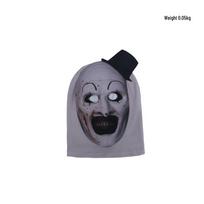 Unisex Halloween Soul-Shattering Clown Blood-Stained Cosplay Costume with Cloak Adult One Size gray