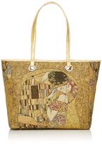 Think Bee Tote Bag, Golden Klimt, A001404, Gold beige