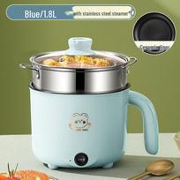 Germany Electric Multi-Function Cooker: Automatic Steaming, Cooking, Frying, and Hot Pot for Dorms and Homes gray
