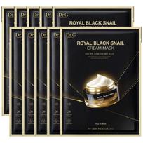 Dr.G Royal Black Snail Cream Mask Firming Nourishing Sheet Mask 10 Sheets (16g x 10) beige