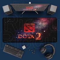 Dota2 Large Computer Mouse Pad Gaming Mousepad Rubber Non-slip Base Table Mat Xxl Lock Edge Keyboard Mice Pad Office Accessories 30cmx60cm(11.8x23.6inch) gray