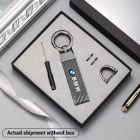 Naujas Odinis Automobilio Raktų Pakabukas Emblema Raktų Žiedas Pakabukas BMW E46 E90 E60 F30 F10 E39 E36 F20 G30 G20 E87 E92 E91 E30 F11 F31 X1 X2 X3 msvc59 pilka