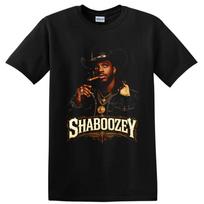 Shaboozey Country Singer T Shirt Cowboy Hat Cigar Chains Graphic Tee Portrait 4XL black