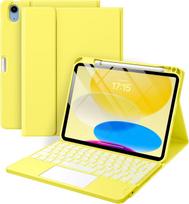 iPad 10-os kartos apsauginis dėklas su A16 Bluetooth klaviatūra, Air 11 colių jutikliniu apšvietimu ir odiniu Cross-border Pro5 dangteliu. iPad 10.2 (7th/8th/9th)/Air3/Pro 10.5
