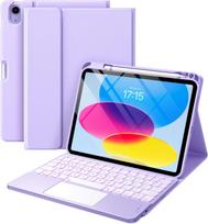 iPad 10-os kartos apsauginis dėklas su A16 Bluetooth klaviatūra, Air 11 colių jutikliniu apšvietimu ir odiniu Cross-border Pro5 dangteliu. iPad 10th/11th Gen (A16) Universal
