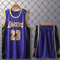 Violetinis 24 Lakers Lebron James Džersio Rinkinys Suaugusiems Vaikams Kvėpuojanti Krepšinio Uniforma Laisvalaikio Sporto Apranga Adult XL