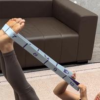 8/10/12 Grid Yoga Resistance Band Yoga Training Crossfit Exercise Fitness Resistance Bands Textile Cotton Elastic gray