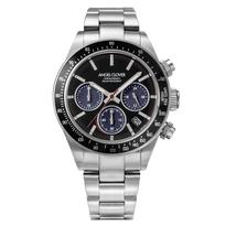 [AngelClover] Timecraft Solar Watch, Solar Powered, 10 ATM Water Resistant, Mineral Glass, Black Dial, TCS40SBK, Men's [Authentic] black