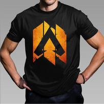 Apex Legends Game Print Short Sleeve Harajuku Apex T-shirt Men Women Black Streetwear Cool Cosp XXL orange