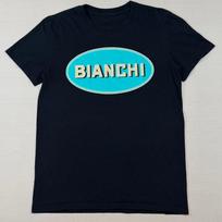 Bianchi Cycling T-Shirt Mens Small Black Celeste Blue Oval Logo Graphic Tee Unisex T-Shirt L blue