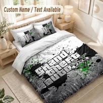 Grand Theft Auto Bedding Set, 1 Duvet Cover & 2 Pillowcases Soft Comfortable Bedroom Home Textile Decor 135cmx200cm black
