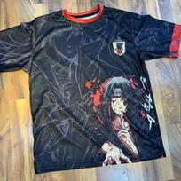 Uchiha Itachi Varna Anime Japonijos Nacionalinės Komandos Futbolo Džersis Vaikams Berniukams Mergaitėms Greitai Džiūstantis Kvėpuojantis Ventiliatoriaus Sportinis Trumpomis Rankovėmis Viršus XXS gray