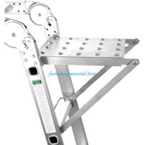 Y5GD Lightweight Aluminum Utility Tray Rusts Proof Ladder Parts Ladder Shelf For Step Ladders With Quick Installation black white