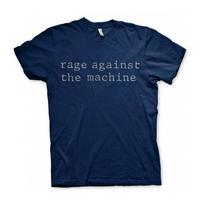 Rage Against The Machine 'Original Logo' T shirt - NEW L blue