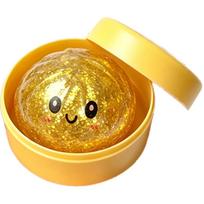 Hot Mini Glitter Dumpling Squishies Toy Baozi Dumpling  Box Colorful Squishy Sensory Fidget Toy Anti Stress Squeeze Ball yellow