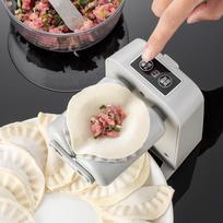 Automatic Electric Dumpling Maker: Imitates Handmade Dumplings for Restaurants & Bun Shops Single-Hand Manual white