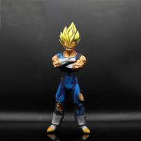 Dragon Ball Anime 30CM Manga Color Goku Vegeta Handmade Model Standing posture Super Saiyan Collection Model Children's Gift Dec black