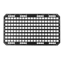 Truck Bed Molle Panel 768x432x2mm Aluminum Multifunctional L Track Storage Panel Organizer for Cars SUVs Pickup RVs gray
